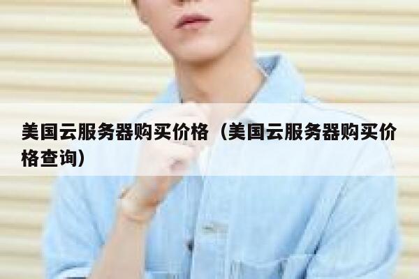美国云服务器购买价格（美国云服务器购买价格查询） 第1张