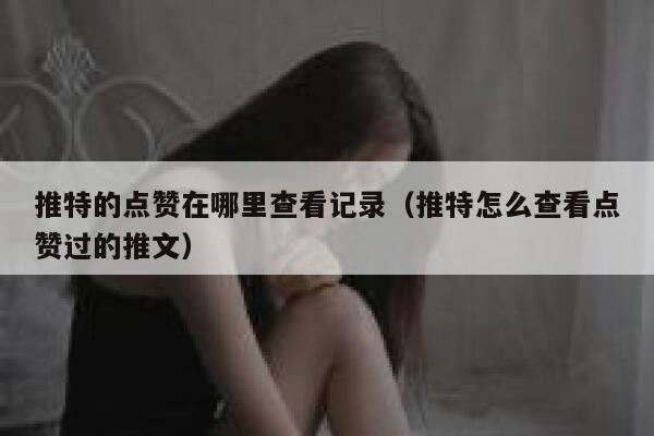 推特的点赞在哪里查看记录（推特怎么查看点赞过的推文） 第1张