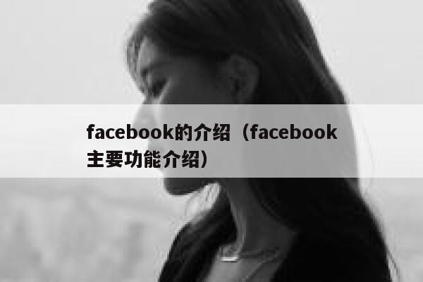 facebook的介绍（facebook主要功能介绍） 第1张