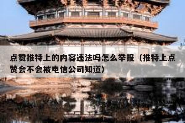 点赞推特上的内容违法吗怎么举报（推特上点赞会不会被电信公司知道） 第1张