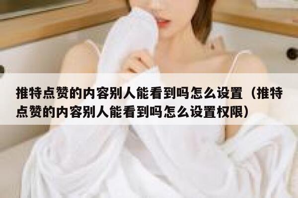 推特点赞的内容别人能看到吗怎么设置（推特点赞的内容别人能看到吗怎么设置权限） 第1张