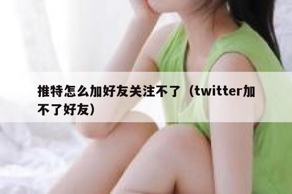 推特怎么加好友关注不了（twitter加不了好友） 第1张