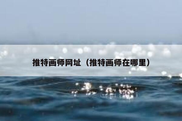推特画师网址（推特画师在哪里） 第1张