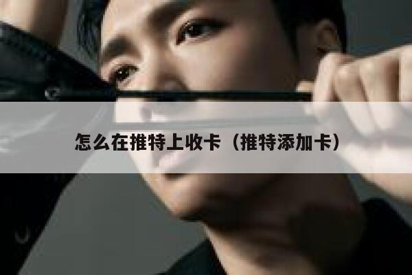 怎么在推特上收卡（推特添加卡） 第1张