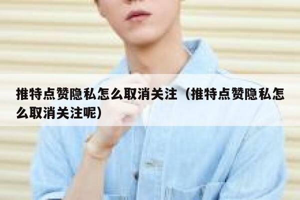 推特点赞隐私怎么取消关注（推特点赞隐私怎么取消关注呢） 第1张