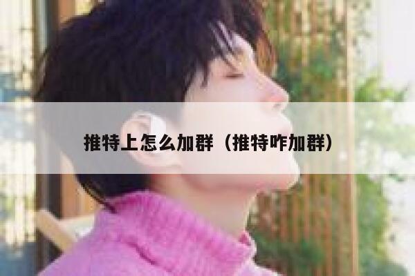推特上怎么加群（推特咋加群） 第1张