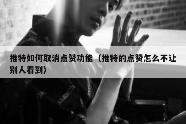 推特如何取消点赞功能（推特的点赞怎么不让别人看到） 第1张