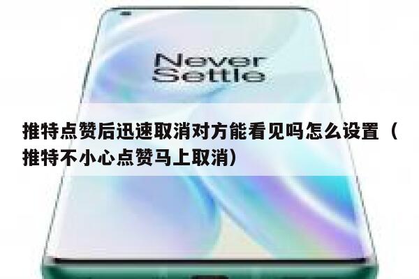 推特点赞后迅速取消对方能看见吗怎么设置（推特不小心点赞马上取消） 第1张