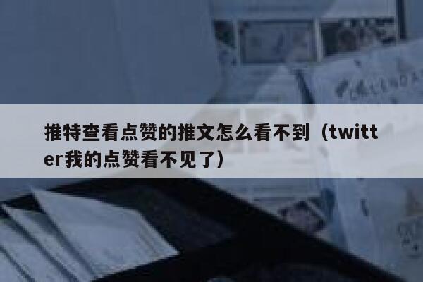 推特查看点赞的推文怎么看不到（twitter我的点赞看不见了） 第1张