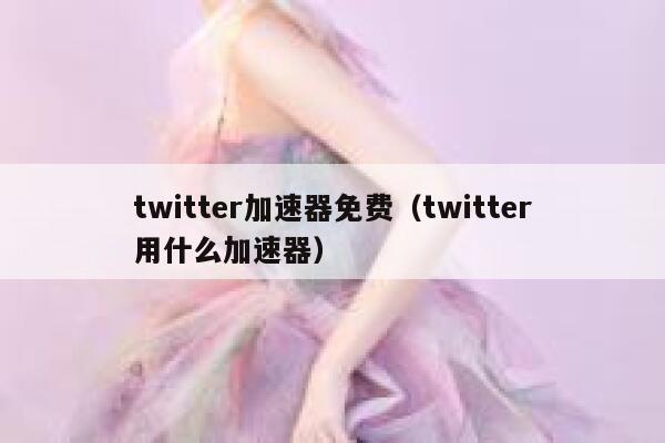 twitter加速器免费（twitter用什么加速器） 第1张