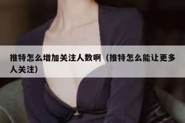 推特怎么增加关注人数啊（推特怎么能让更多人关注） 第1张