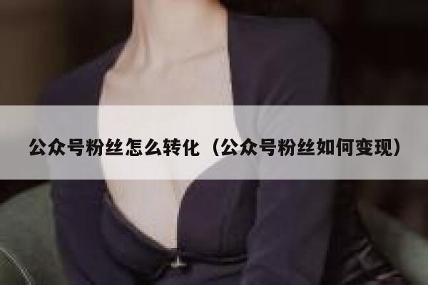 公众号粉丝怎么转化（公众号粉丝如何变现） 第1张