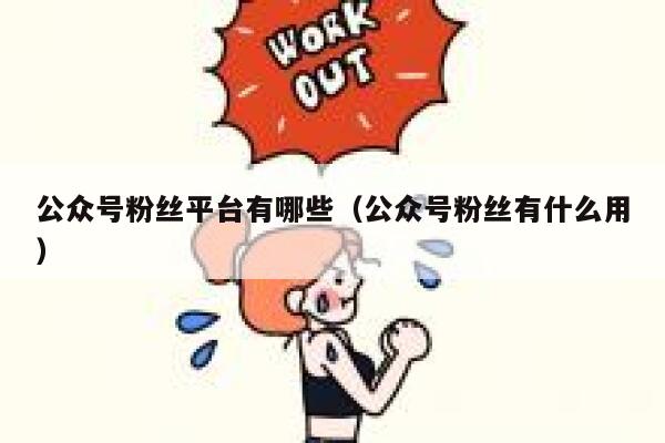公众号粉丝平台有哪些（公众号粉丝有什么用） 第1张
