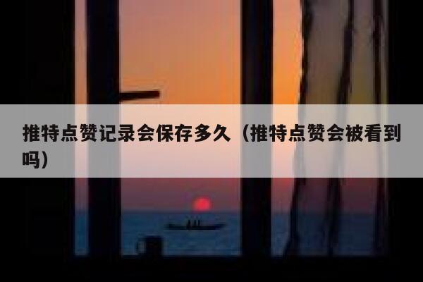 推特点赞记录会保存多久（推特点赞会被看到吗） 第1张