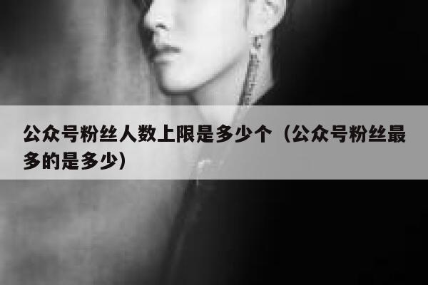 公众号粉丝人数上限是多少个（公众号粉丝最多的是多少） 第1张