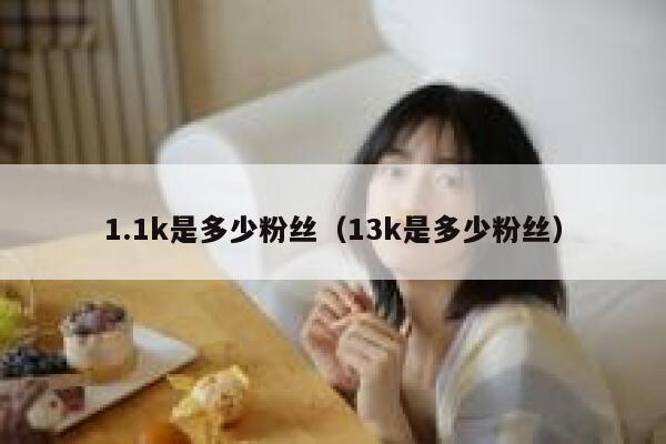 1.1k是多少粉丝（13k是多少粉丝） 第1张