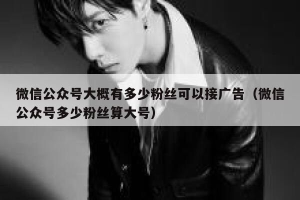 微信公众号大概有多少粉丝可以接广告（微信公众号多少粉丝算大号） 第1张