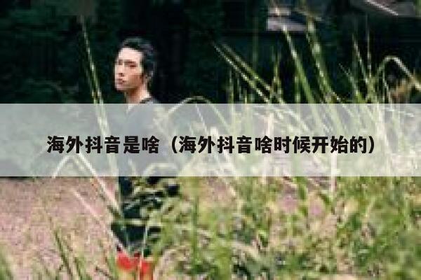 海外抖音是啥（海外抖音啥时候开始的） 第1张