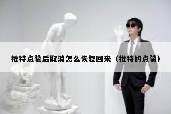 推特点赞后取消怎么恢复回来（推特的点赞） 第1张