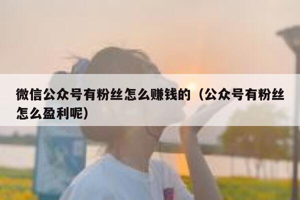 微信公众号有粉丝怎么赚钱的（公众号有粉丝怎么盈利呢） 第1张