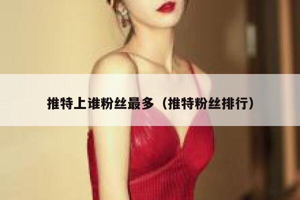 推特上谁粉丝最多（推特粉丝排行） 第1张