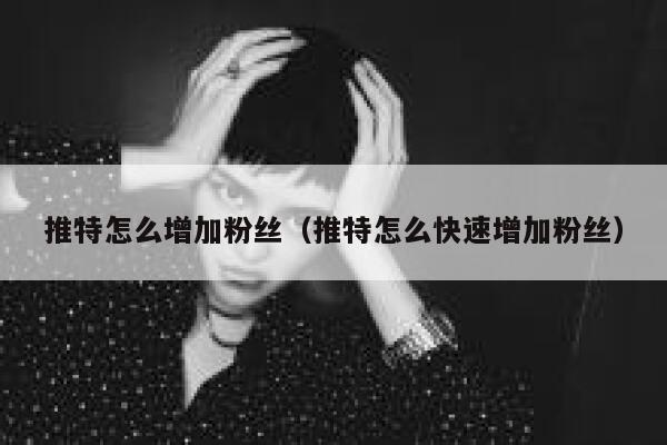 推特怎么增加粉丝（推特怎么快速增加粉丝） 第1张