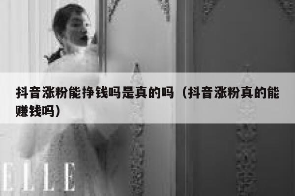 抖音涨粉能挣钱吗是真的吗（抖音涨粉真的能赚钱吗） 第1张