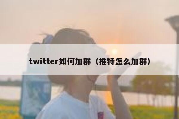 twitter如何加群（推特怎么加群） 第1张