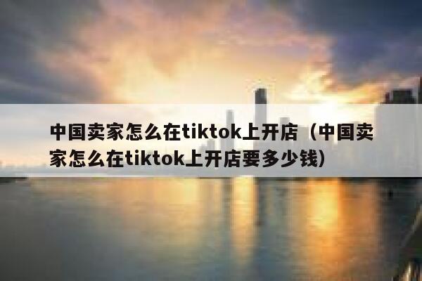 中国卖家怎么在tiktok上开店(中国卖家怎么在tiktok上开店要多少钱) 第1张 中国卖家怎么在tiktok上开店(中国卖家怎么在tiktok上开店要多少钱) 第1张
