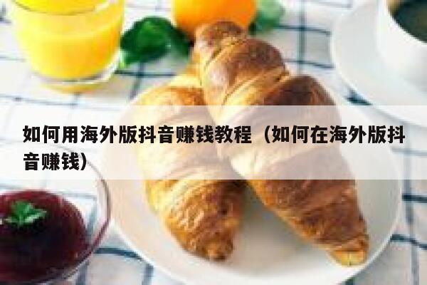 如何用海外版抖音赚钱教程（如何在海外版抖音赚钱） 第1张