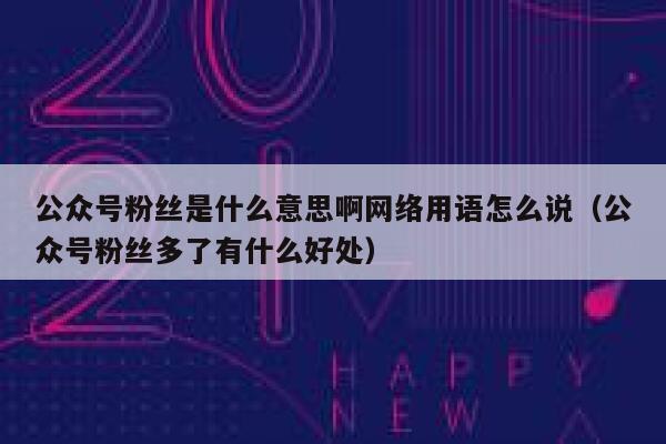 公众号粉丝是什么意思啊网络用语怎么说（公众号粉丝多了有什么好处） 第1张
