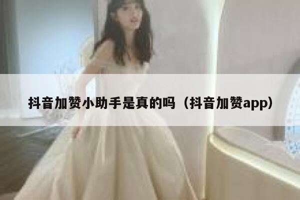 抖音加赞小助手是真的吗(抖音加赞app) 第1张 抖音加赞小助手是真的吗(抖音加赞app) 第1张