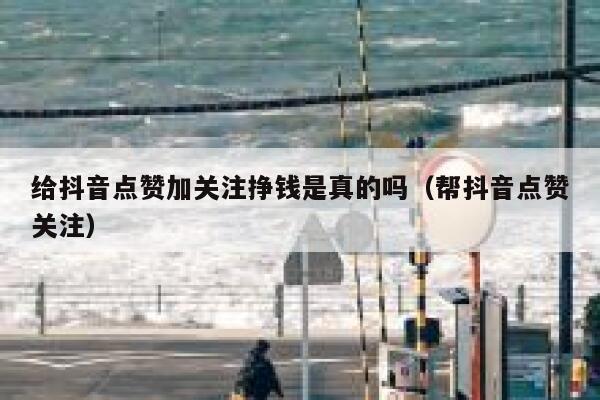 给抖音点赞加关注挣钱是真的吗（帮抖音点赞关注） 第1张