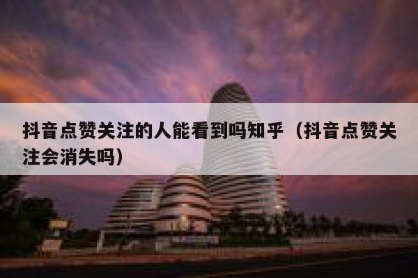 抖音点赞关注的人能看到吗知乎（抖音点赞关注会消失吗） 第1张