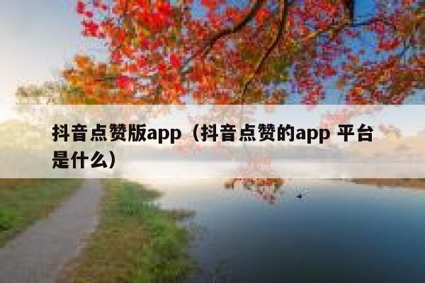 抖音点赞版app（抖音点赞的app 平台是什么） 第1张