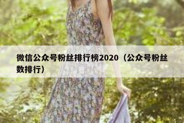 微信公众号粉丝排行榜2020（公众号粉丝数排行） 第1张