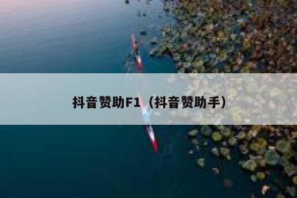 抖音赞助F1（抖音赞助手） 第1张