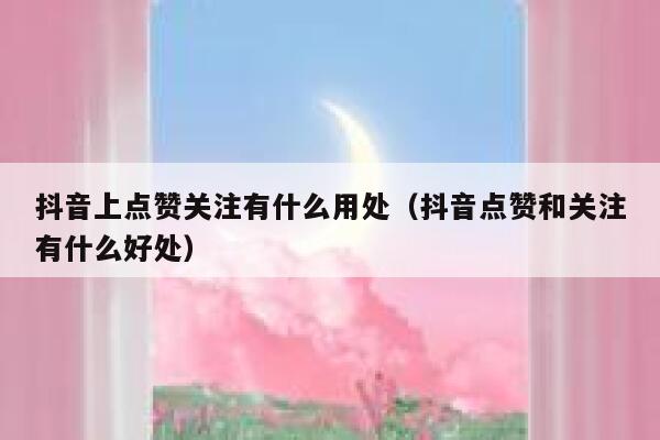 抖音上点赞关注有什么用处（抖音点赞和关注有什么好处） 第1张