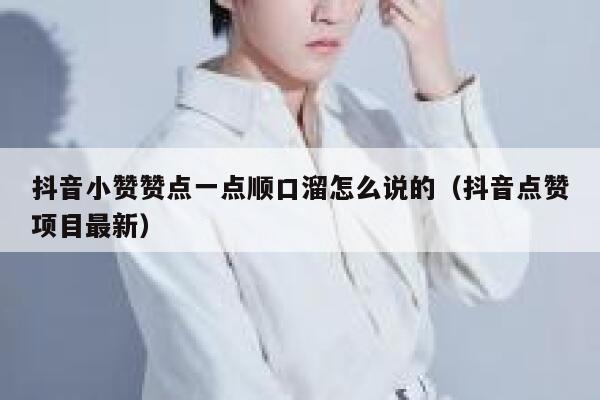 抖音小赞赞点一点顺口溜怎么说的（抖音点赞项目最新） 第1张