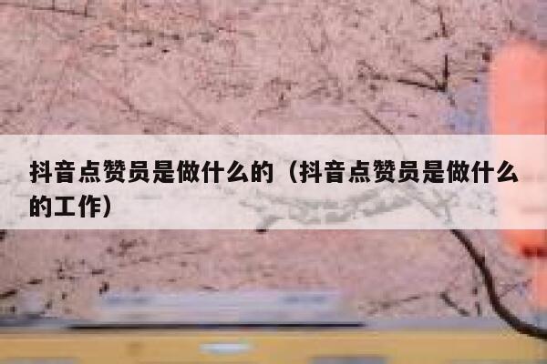 抖音点赞员是做什么的（抖音点赞员是做什么的工作） 第1张