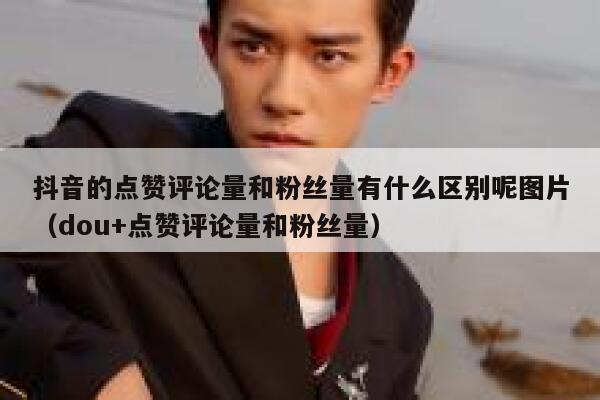 抖音的点赞评论量和粉丝量有什么区别呢图片（dou+点赞评论量和粉丝量） 第1张