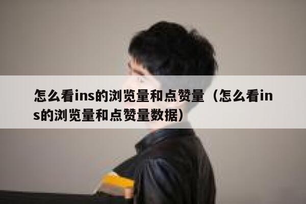 怎么看ins的浏览量和点赞量（怎么看ins的浏览量和点赞量数据） 第1张