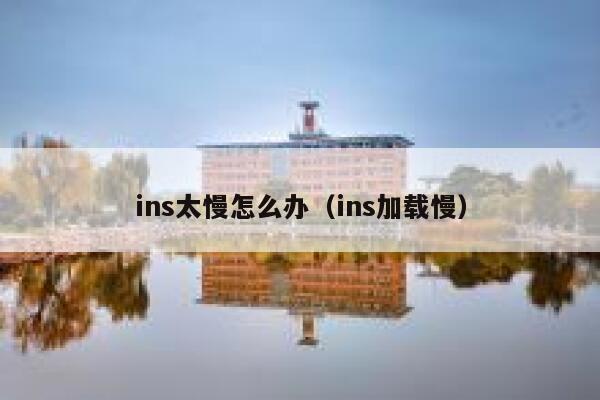 ins太慢怎么办（ins加载慢） 第1张