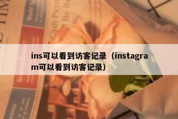 ins可以看到访客记录(instagram可以看到访客记录) 第1张 ins可以看到访客记录(instagram可以看到访客记录) 第1张