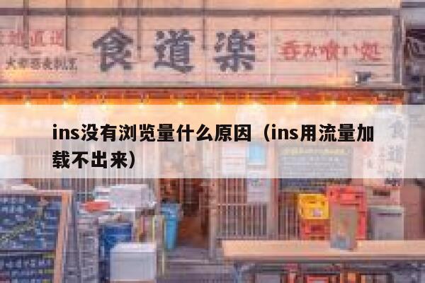 ins没有浏览量什么原因（ins用流量加载不出来） 第1张