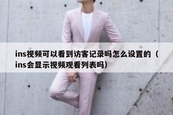 ins视频可以看到访客记录吗怎么设置的（ins会显示视频观看列表吗） 第1张