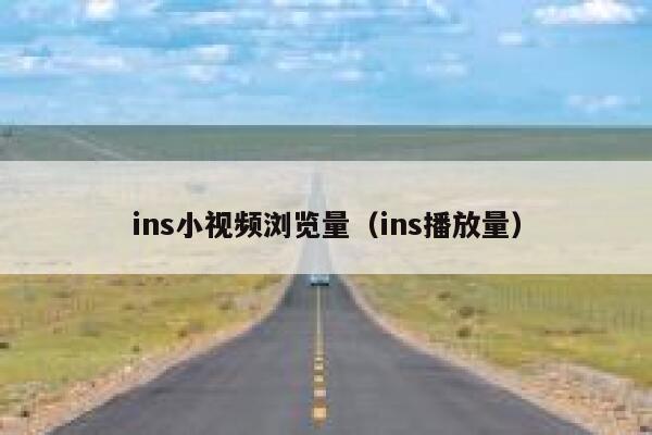 ins小视频浏览量（ins播放量） 第1张