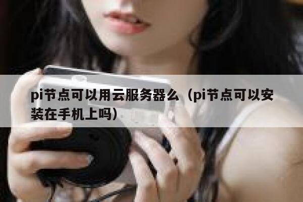 pi节点可以用云服务器么（pi节点可以安装在手机上吗） 第1张