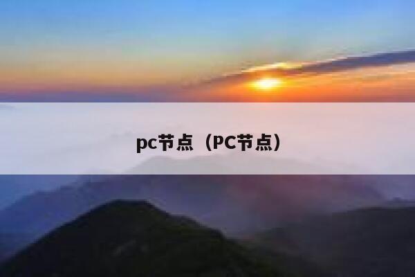 pc节点(PC节点) 第1张 pc节点(PC节点) 第1张