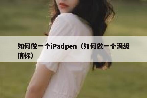 如何做一个iPadpen（如何做一个满级信标） 第1张
